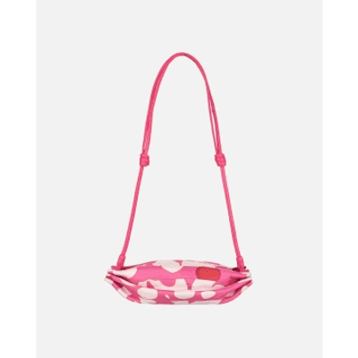 Marimekko Leather Bag With Hinge With Shoulder Strap In Pink