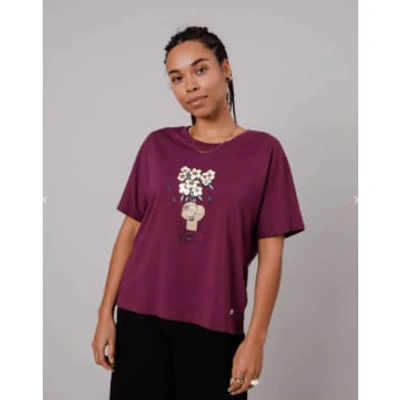 Brava Fabrics Oversize Prune Antonay Fleurs T Shirt