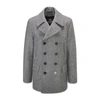 GLOVERALL GLOVERALL CHURCHILL REEFER PEACOAT GREY