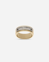 Dolce & Gabbana Logo-plaque Ring In Gold