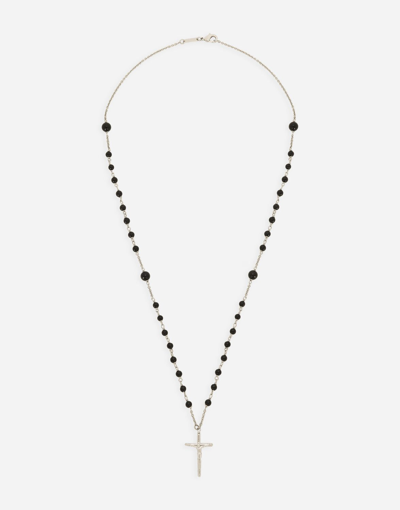 Dolce & Gabbana Rosary Chain Necklace In Multicolor