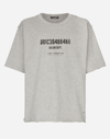 DOLCE & GABBANA COTTON INTERLOCK T-SHIRT WITH LOGO PRINT