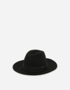 DOLCE & GABBANA WOOL FELT FEDORA HAT