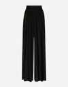Dolce & Gabbana Chiffon Trouser With Removable Shorts In Black