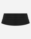Dolce & Gabbana Silk Smoking Belt In Black