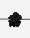 Dolce & Gabbana Choker With Floral Detailing In Black