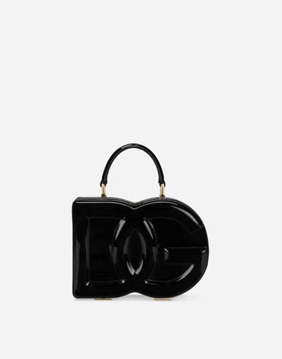Dolce & Gabbana Dg Logo Bag Box Handbag In Black