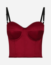 DOLCE & GABBANA SATIN CORSET TOP