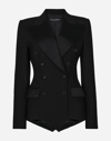 DOLCE & GABBANA DOUBLE-BREASTED TUXEDO JACKET BODYSUIT