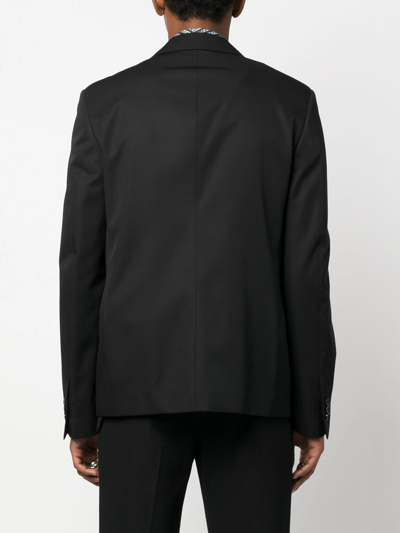 Off-white Ow Wo Strap Relax Jacket In 1010 Black Black