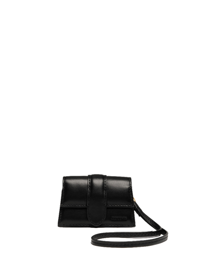 Jacquemus Le Porte Bambino Woman Black In Leather