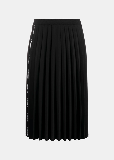 Vetements Pleated Midi Skirt In New