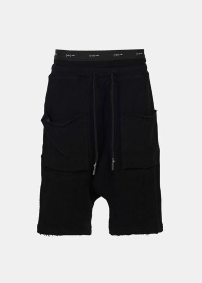 Yohji Yamamoto Black Drawstring Shorts