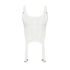 Dion Lee White Combat Corset Tank Top In Ivory