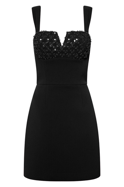 Rebecca Vallance Marie Mini Dress Black