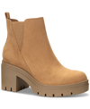 Sun + Stone Women's Veronikaa Pull-on Lug Chelsea Booties, Created For Macy's In Tan Snake