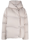 CANADA GOOSE GREY RHODA HOODED PUFFER JACKET