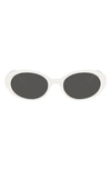 Dolce & Gabbana Re-edition Dna Oval-frame Sunglasses In White