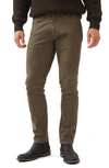 Rodd & Gunn Motion Melange Straight Fit Jeans In Nutmeg In Army