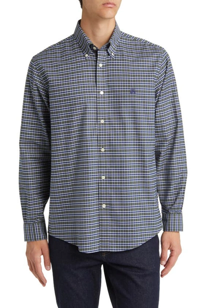 Brooks Brothers Non-iron Button Down Oxford Shirt In Olivenavywp