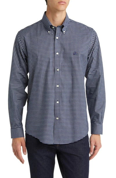 Brooks Brothers Non-iron Button Down Oxford Shirt In Navywp