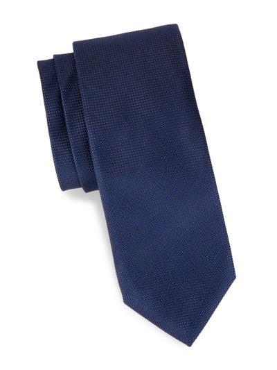 Saks Fifth Avenue Men's Collection Square Dot Silk Tie In Navy