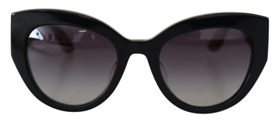 Dolce & Gabbana Black Dg4278f Acetate Frame Carretto Cat Eye Sunglasses
