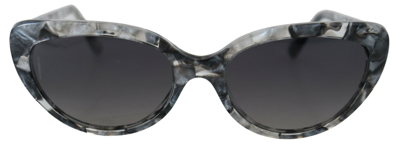 Dolce & Gabbana Grey Dg4194 Acetate Logo Plaque Cat Eye Lens Sunglasses