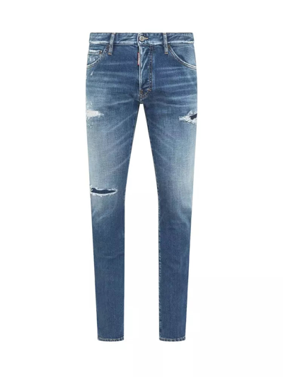 Dsquared² Blue Cotton Jeans & Pant