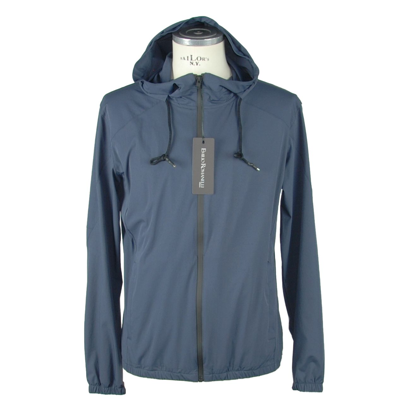 EMILIO ROMANELLI BLUE SYNTHETIC JACKET