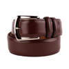 Made In Italy Brown Calfskin Belt In Brown