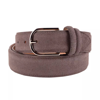 MADE IN ITALY MADE IN ITALY GRAY CALFSKIN BELT