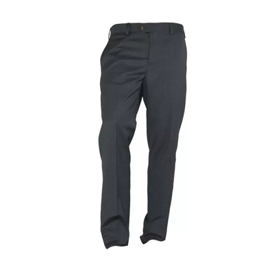 Made In Italy Gray Polyester Trousers