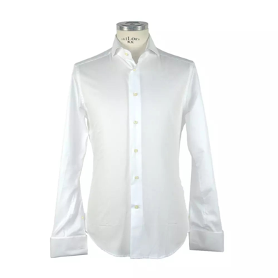 Made In Italy White Cotton Shirt