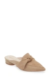 Koko + Palenki Quantum Pointed Toe Mule In Camel Suede