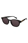Coco And Breezy Acacia 52mm Round Sunglasses In Black