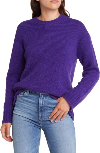 Rails Olivia Crewneck Wool Jumper In Ultra Violet