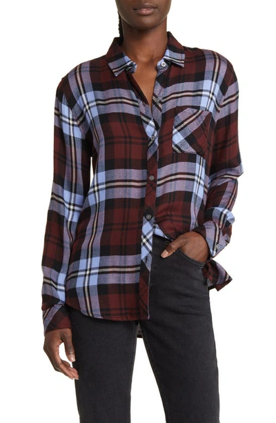 Rails Hunter Plaid Button-front Shirt In Red