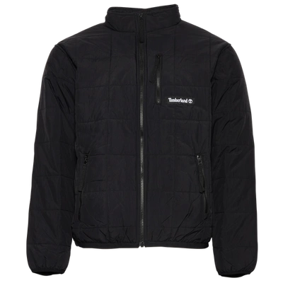 Timberland Mens  Durable Water Repellant Quilted Insulated Jacket In Black/black