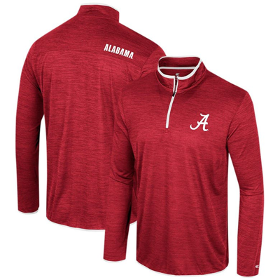 Colosseum Crimson Alabama Crimson Tide Wright Quarter-zip Windshirt