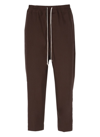 Rick Owens Women Drawstring Astaires Cropped Pants In Brown