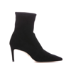 Stuart Weitzman Stuart Stretch-suede Ankle Boots In Black