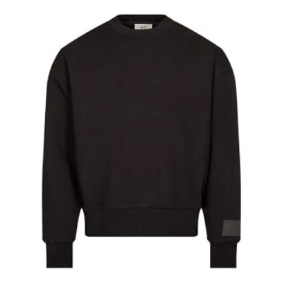 Ami Alexandre Mattiussi Logo Embroidery Sweatshirt In Black