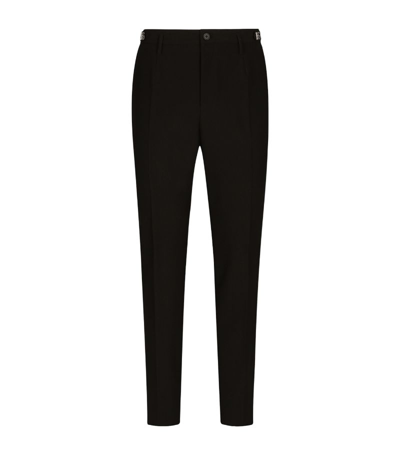 Dolce & Gabbana Tailored Technical Trousers In Nero