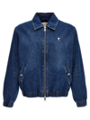Ami Alexandre Mattiussi Ami Paris Adc Padded Denim Jacket