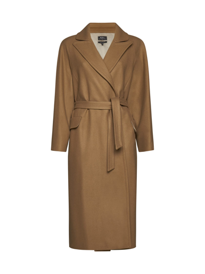 Apc Coat In Brown