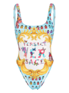 VERSACE 95 BUTTERFLY AND LADYBUGS PIRNT ONCEPIECE SWIMSUIT