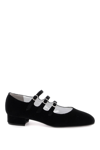 Carel Velvet Mary Jane In Black (black)