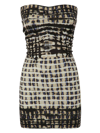 KNWLS TUBE DRESS WITH ELASTICATED CHANNELS