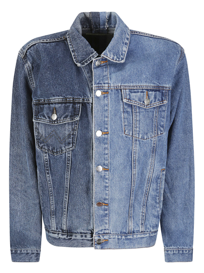 E.l.v. Denim Classic Denim Jacket In Middarkblue